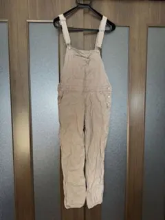 【2月末消去】ベージュ サロペット オーバーオール