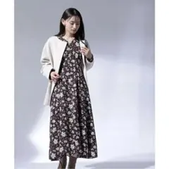 ぼかしフラワープリントワンピース/NATURAL BEAUTY BASIC