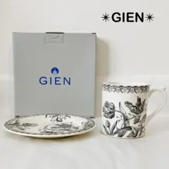 GIEN ジアン　チューリップ柄カナッペ皿　プレート　マグカップ　陶磁器製