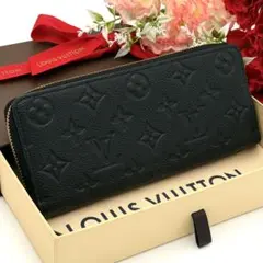 【極美品】ルイヴィトン アンプラント クレマンス ジッピーウォレット ブラック