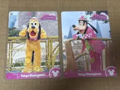 ディズニー　パルパルーザ　コレクションカード　プルート　グーフィ