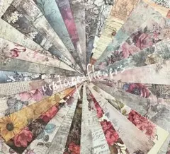 London Gifties』海外マステ切り売り 草原の花のヴィンテージノート