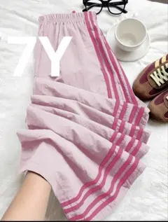 shein☻ ガールズカジュアルカラーブロック ストライプ ルーズパンツのサムネイル