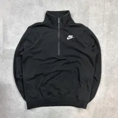 ハーフジップスウェット トレーナー NIKE 古着 刺繍ロゴ スウォッシュ S