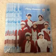 なにわ男子 ローソン クリスマス クリアファイル 8枚 まとめ売り