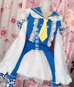 東方プロジェクト　博麗霊夢　青霊夢　コスプレ衣装