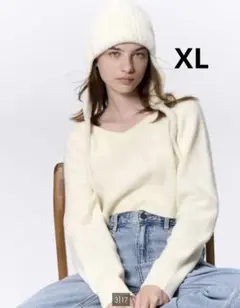 【即日発送】GU 2ピースパフィータッチセーター XL