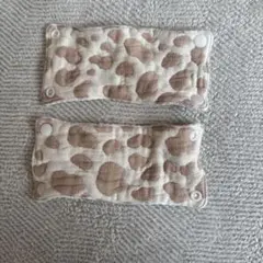 スナップボタン付き抱っこひもよだれカバー　パッド2枚セット　ベビービョルン用