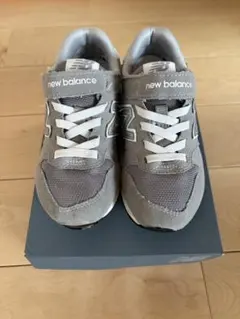 New Balance YV996GR3 キッズシューズ 19.0 cm グレー