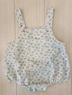 花柄　ロンパース サロペット　60 70 80　ベビー　カバーオール