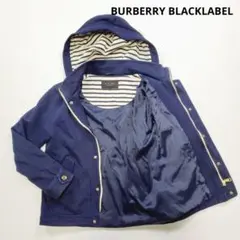 【希少】BURBERRY BLACKLABELマリンパーカー　金ボタン ワッペン