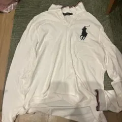 POLO RALPH LAUREN ホワイトポロシャツ Lサイズ