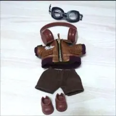 【豪華5点セット】LABUBU ラブブ 着せ替え服 フライトジャケット