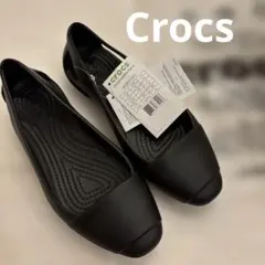 新品 Crocs Flat W ブラック 22cmのサムネイル