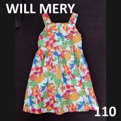 WILL MERY パイナップル 花柄 ワンピース 110cmのサムネイル