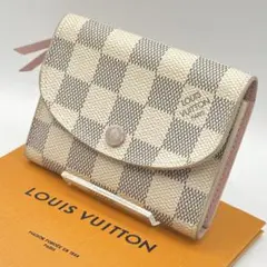 LOUIS VUITTON ポルトモネ ロザリ ローズバレリーヌ ダミエアズール