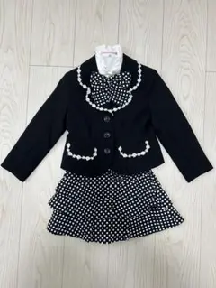 キャサリンコテージ　フォーマルスーツ 110cm 黒3点セット美品　入園卒園入学