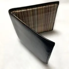 Paul Smith 二つ折り財布 ブラック/マルチストライプ