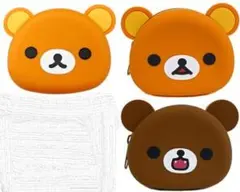 リラックマ　フェイス型シリコンポーチ
