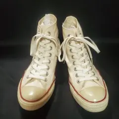 27.5cm 80年代雰囲気抜群！コンバース オールスター パーチメント