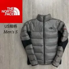 US規格 ノースフェイス SUMMIT ダウン シルバー メンズS