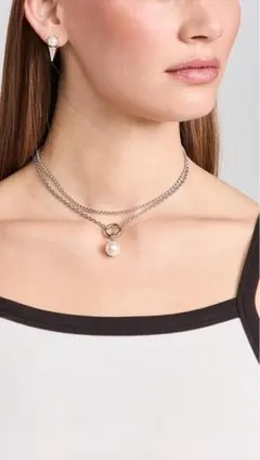 JUSTINE CLENQUET パール付きネックレス