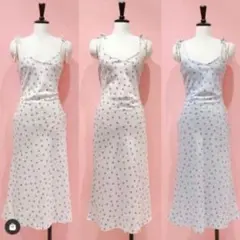 Lillily キャミワンピース ピンク ハート柄のサムネイル
