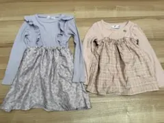 女の子長袖110cm2着セット