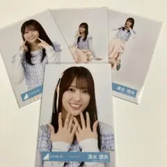 清水理央　日向坂46 パステルコーデ　衣装　コンプ