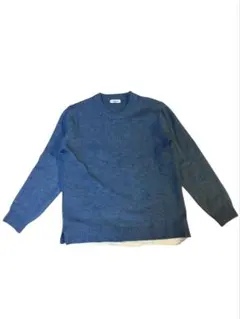 GLOBAL WORK ブルーニットセーター L