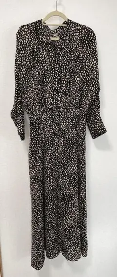 長袖ロングシャツワンピース