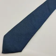 美品 ディオールオム ネクタイ シルク100% CDロゴ 総柄 ネイビー