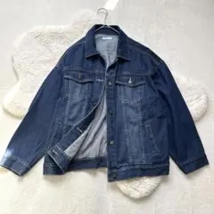 N78 【COLZA】デニムジャケット Gジャン ブルー L 定番 カジュアル