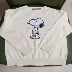薄手の長袖ニット、ユニクロ、スヌーピー