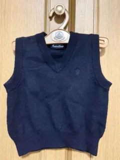 ファミリア　ニットベスト　90㌢