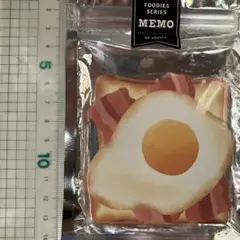 新品未使用 メモ帳 50枚入り エッグベーコントーストの絵柄 マインドウェイブ製