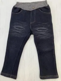 裏起毛　デニム風パンツ 95cm