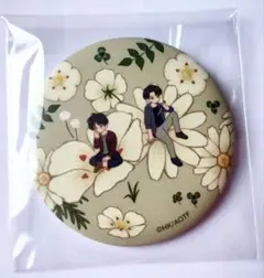 進撃の巨人　エレン　リヴァイ　ボタニア　ボタニカルマット缶バッジ