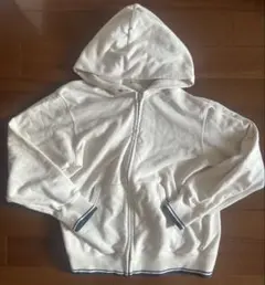 ユニクロ スウェットフルジップパーカ ホワイト M