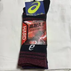 新品未使用　アシックス　高耐久　ストロング　ハイソックス　3Pairsのサムネイル