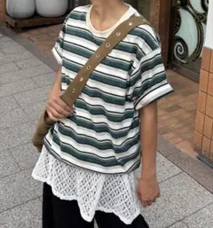 ヴィンテージライクボーダーTEE CIAOPANICTYPY チャオパニックのサムネイル