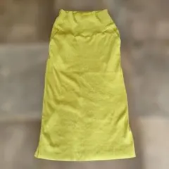 アンドミー　andme マタニティ　セルフカットリブタイトスカート　Lサイズ