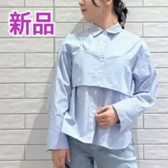 【OPAQUE.CLIP】　新品　ストライプビスチェセットシャツ　雑誌掲載のサムネイル