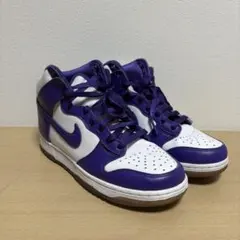 Nike Dunk High パープル ホワイト ウィメンズ 24.5cm