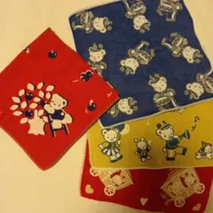 ファミリア　ガーゼハンカチ4枚セット