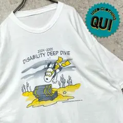 レア 古着○Tシャツ 半袖 ピーナッツ スヌーピー ホワイト メンズ3XL