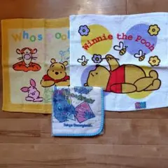 くまのプーさん、リロ＆スティッチのタオル3枚セット