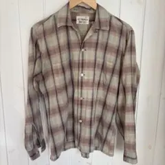 オンブレチェックシャツ ヴィンテージ