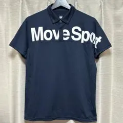 DESCENTE Move Sport ポロシャツ　ネイビー　サイズM