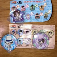 名探偵コナン 100万ドルの五稜星 くら寿司 ビッくらポン 缶バッジ・マグネット